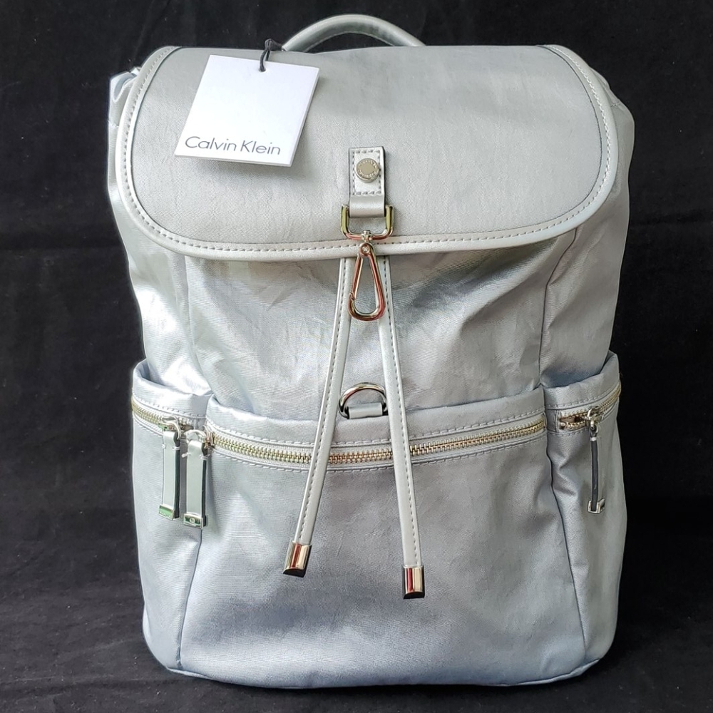 Calvin Klein Silver Florence Large Backpack